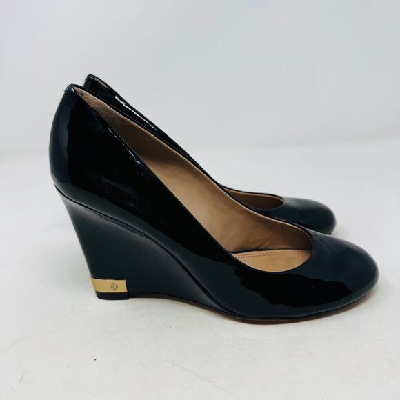 Tory Burch Black Patent Leather Heels - Picture 5 of 14